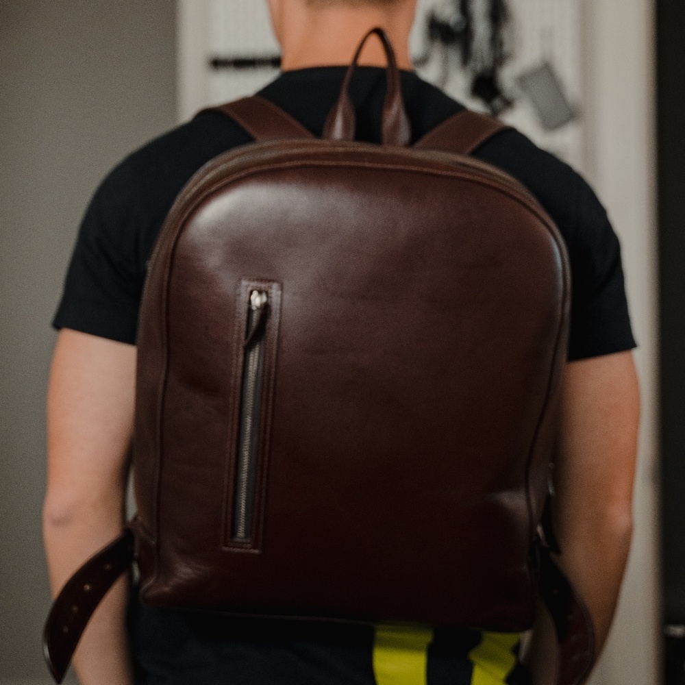 Carl Friedrik Bowen Leather Backpack